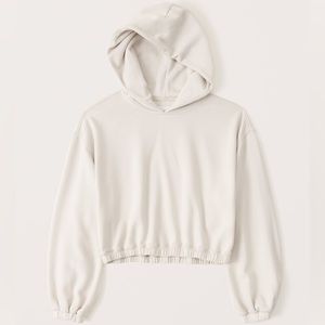 A&F Cinched Fleece Popover Hoodie